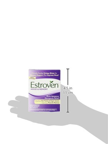 Estroven Stress Plus Mood & Memory | Menopause Relief Dietary Supplement | Safe Multi-Symptom Relief Estroven