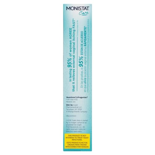 Monistat Care Maximum Strength Instant Itch Relief Cream, 1 Ounce each (Value Pack of 5) My Store