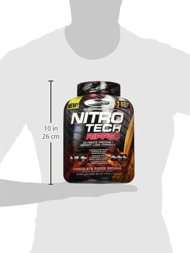 MuscleTech Nitro-Tech Ripped Lean Whey Protein Powder Whey Protein Isolate Weight MuscleTech