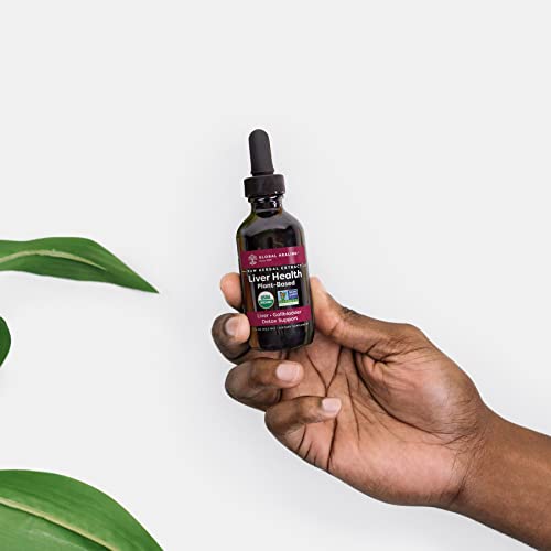 Global Healing Liver Health - Natural Vegan Liquid Drops Supplement Supports Liver Global Healing Center