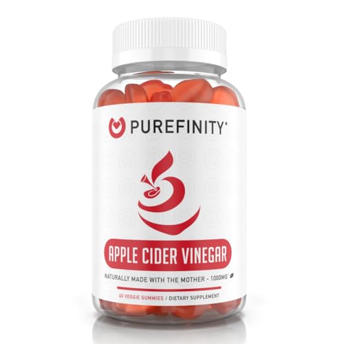 PUREFINITY Apple Cider Vinegar Gummies – Raw, Natural, Unfiltered ACV from The Mother
