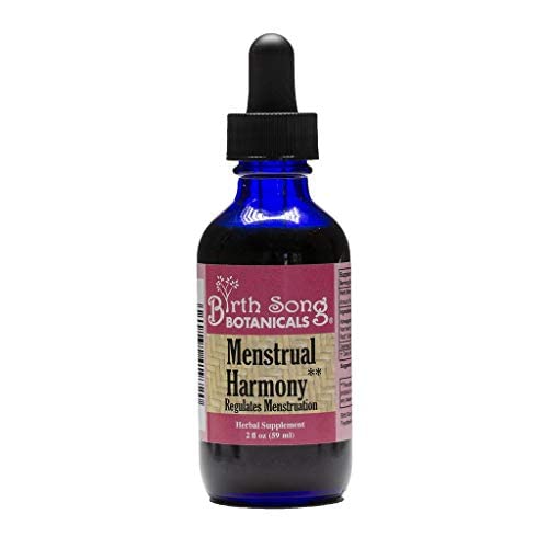 Birth Song Botanicals Menstrual Harmony Tincture, Herbal Period Symptom Support Birth Song Botanicals