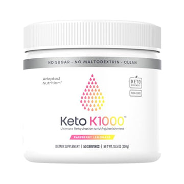 Hi-Lyte Keto K1000 Electrolyte Powder | Raspberry Lemon | Hydration Supplement Drink 