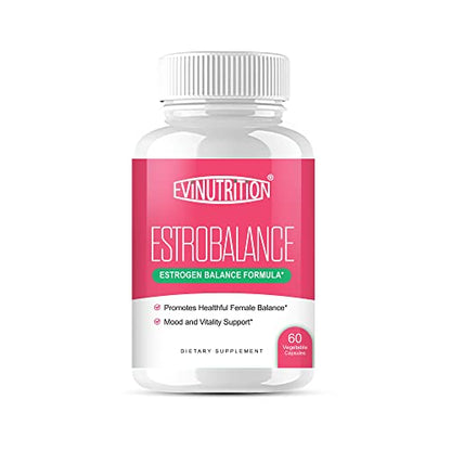 Evinutrition Estrobalance Capsule for Women - Menopause Mood and Energy Support 