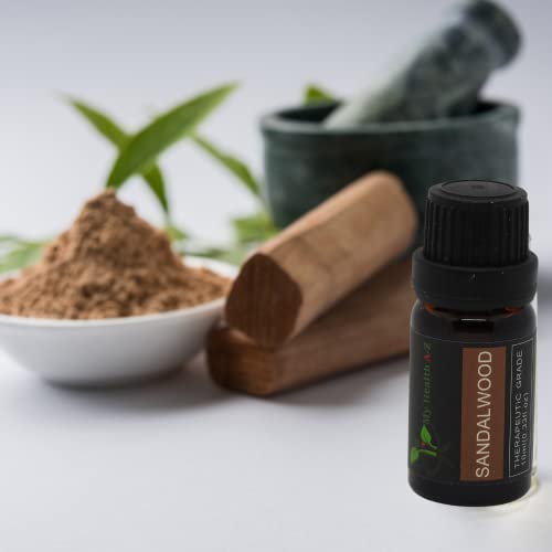 My Health A-Z Sandalwood Essential Oil, Organic 10ml (Santalum Album) Extracted My Health A-Z