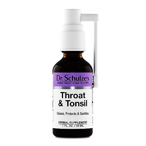 Dr. Schulze's Throat & Tonsil | Cool, Soothe & Protect | Herbal Supplement | Vegan & Koshe