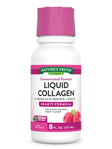 Nature's Truth Liquid Collagen | 8 oz | Non-GMO, Gluten Free Supplement | Natural Berry
