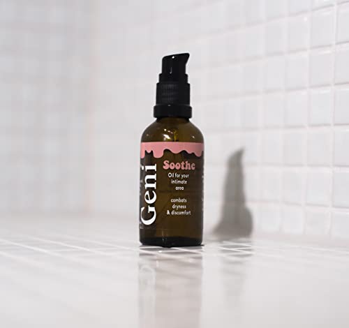 Geni Soothe - Perfume and SOAP Free Intimate Oil. Gentle Alternative to Intimate wash. Moizturizes Geni