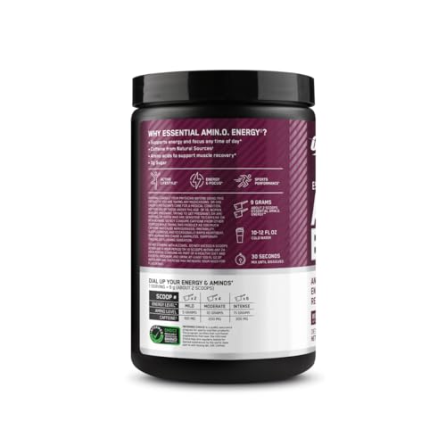 Optimum Nutrition Amino Energy - Pre Workout with Green Tea, BCAA, Amino Acids Optimum Nutrition