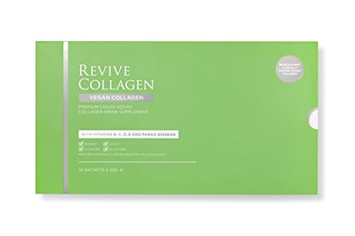 Revive Collagen 2500mg Plant Based Vegan Collagen with Added Vitamin B, C, D & E, Improved Skin, Hair & Nails Revive Collagen