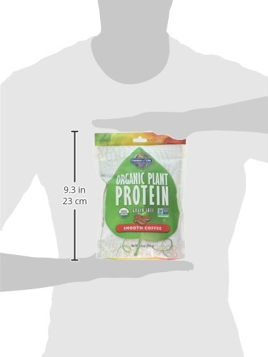 Garden of Life Organic Plant Protein Smooth Coffee Powder, 10 Servings - Vegan Garden of Life
