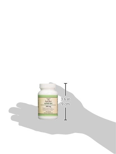 Alpha GPC Choline 600mg Capsules - Brain Support Supplement for Focus, Memory Double Wood Supplements