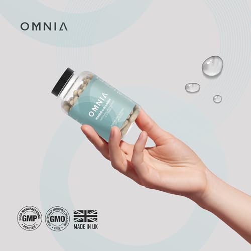 Omnia Marine Collagen Capsules 2400mg for Women & Men with Type I Collagen OMNIA