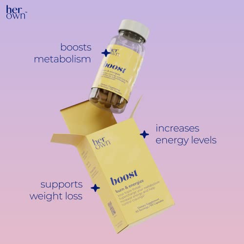 her own Boost, Helps Boost Energy, Supports Metabolism, Proprietary Thermogenic Blend her own
