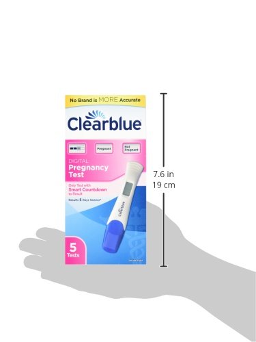 Clearblue Digital Pregnancy Test with Smart Countdown, Multi, 5 count Clearblue
