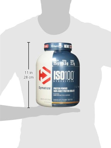 Dymatize ISO 100 Whey Protein Powder with 25g of Hydrolyzed 100% Whey Isolate Dymatize