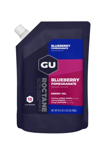 GU Energy Roctane Ultra Endurance Energy Gel, 15 Servings, Blueberry