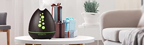 TGE Unique 400ML Essential Oil Diffuser for Essential Oils Bluetooth Music Speaker with Remote 7 Color LED Generic