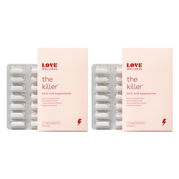 Love Wellness Boric Acid Suppositories for Women, The Killer | Vaginal Love Wellness