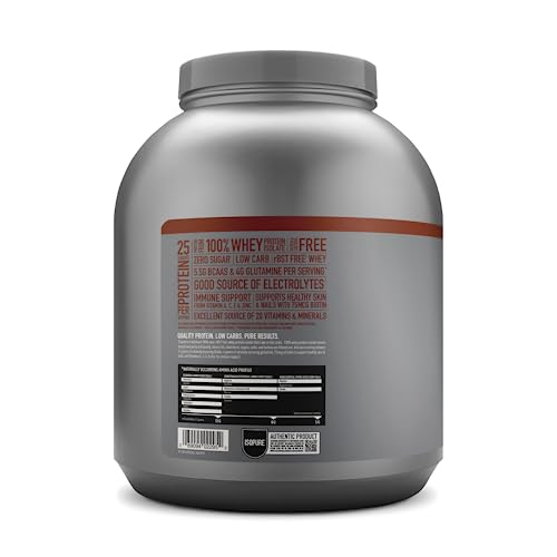 Isopure Protein Powder, Whey Isolate with Vitamin C & Zinc for Immune Support, 25g Protein Isopure