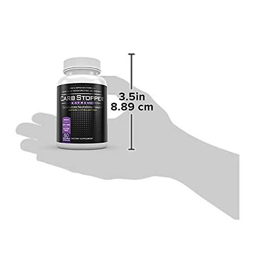 Carb Stopper Extreme (3 Bottles Maximum Strength, Natural Carbohydrate and Starch Carb Stopper Extreme