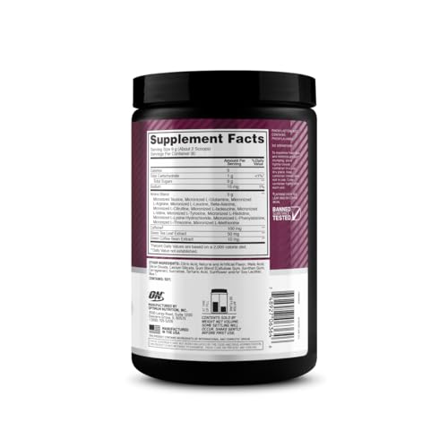 Optimum Nutrition Amino Energy - Pre Workout with Green Tea, BCAA, Amino Acids Optimum Nutrition