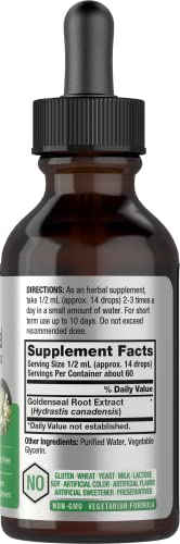 Goldenseal Root Extract Liquid | 1 fl oz Tincture | Super Concentrated | Alcohol Free Horbäach