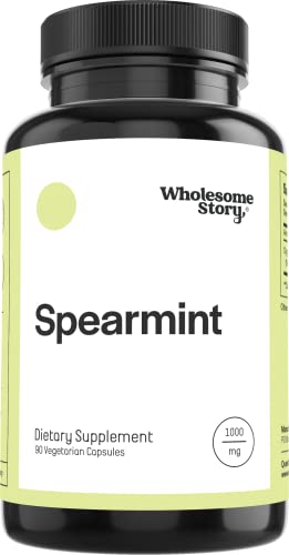 Organic Spearmint Capsules | Great Alternative to Spearmint Tea | 1000mg Spearmint Leaf 