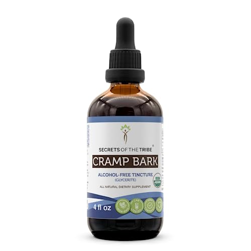 Secrets of the Tribe Cramp Bark USDA Organic | Alcohol-Free Extract, High-Potency Herbal Drops