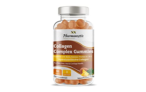 Pharmanostix Collagen Complex 90 Gummies - Natural Pineapple Flavour