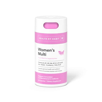Health By Habit Womens Multi Supplement (60 Capsules) - 23 Essential Vitamins 