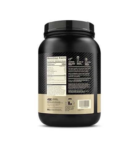 Optimum Nutrition Gold Standard 100% Plant Based Protein Powder, Gluten Free, Vegan Pro Optimum Nutrition
