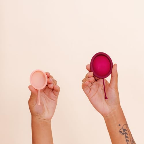 Pixie Cup 2 Menstrual Discs - Most Comfortable Reusable Period Discs - Removable Stem Pixie Cup