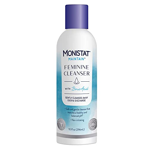 Monistat Boric Acid Feminine Cleanser, Fragrance Free Feminine Wash, 10 Fl Monistat