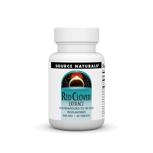 Source Naturals Red Clover Extract, 500 Mg Tablet, 30 Count
