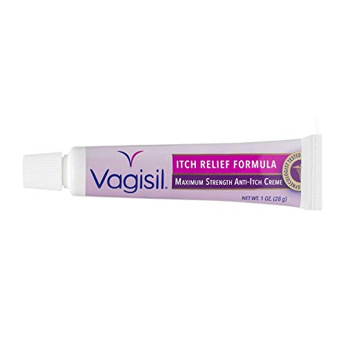 Vagisil Maximum Strength Feminine Anti-Itch Cream with Benzocaine for Women, Helps Relieve Yeast Vagisil