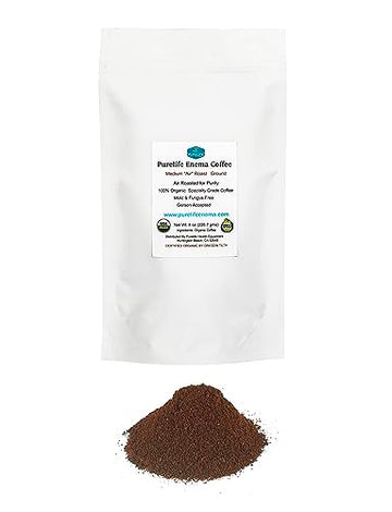 PureLife Enema Coffee- 1 Lb - Organic Gerson Specific - Ground - Mold & Fungus Free 
