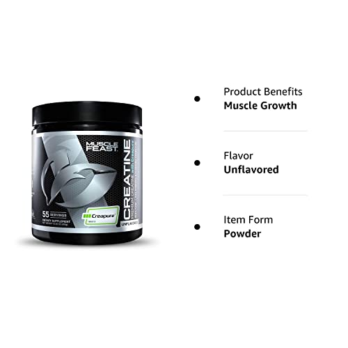 Muscle Feast Creapure Creatine Monohydrate Powder for Muscle Growth Nutritional Muscle Feast