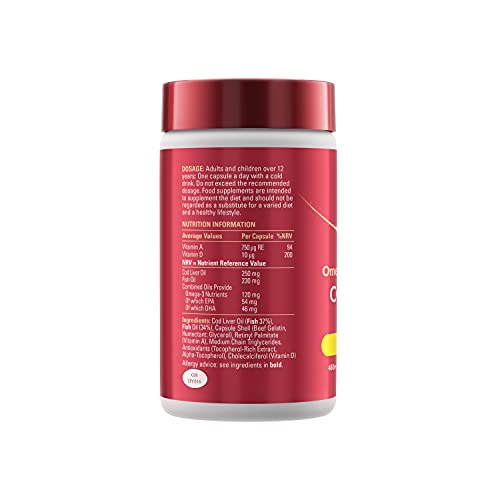 Seven Seas Cod Liver Oil Tablets With Omega-3, Fish Oil, One A Day, 4 Months Supply Seven Seas