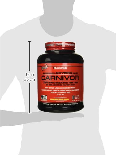MuscleMeds Carnivor Beef Protein Isolate, 0 Lactose, 0 Sugar, 0 Fat, 0 Cholesterol MuscleMeds