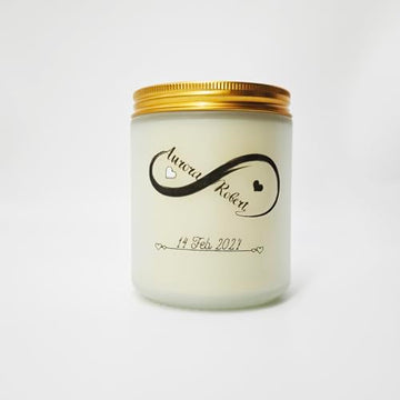 KKUUOO Valentine’s Day Scented Candle,Romantic Jar Candle Gift for Him Her,Valentine’s Day Gifts