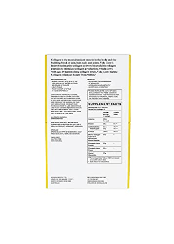 Vida Glow Marine Collagen Powder Sachets Pineapple Vida Glow