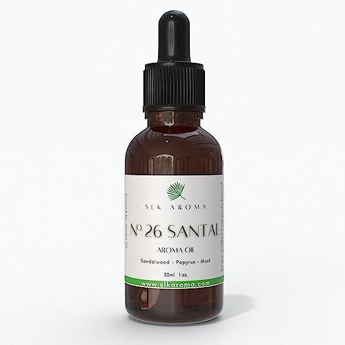 SLK Aroma, Santal Aroma Diffuser Oil, No. 26, Ultra Luxury Niche Blend of The Finest Essential Oils SLK Aroma