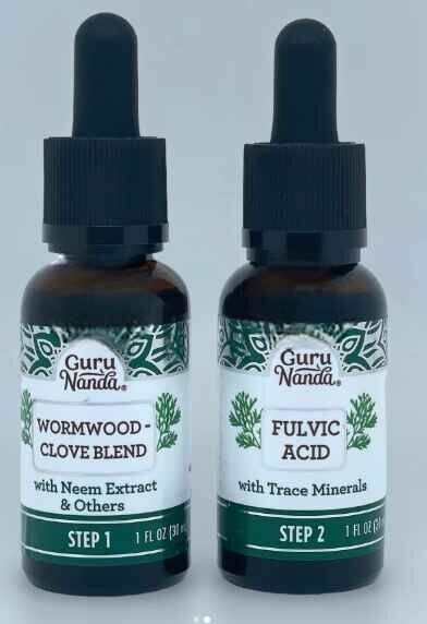GuruNanda Paracleanse with Wormwood, Clove & Fulvic Acid with Neem Extract - 2 Step GuruNanda