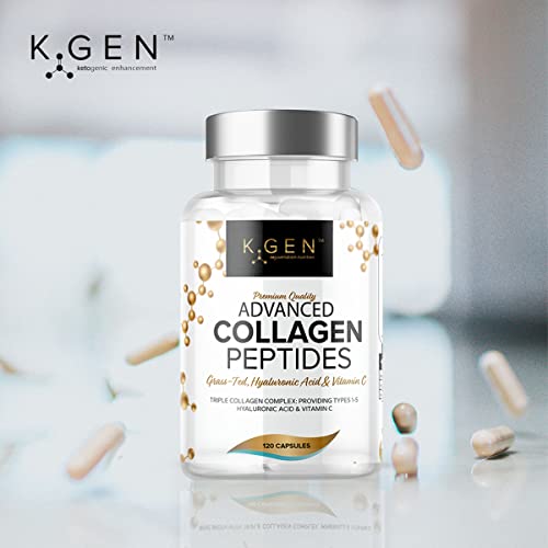 Pure Collagen Supplements Capsules Grass Fed Advanced Multi Collagen Peptides K GEN rejuvenation nutrition