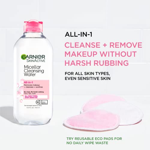 Garnier SkinActive Micellar Water for All Skin Types, Facial Cleanser & Makeup Remover Garnier