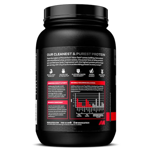 MuscleTech | IsoWhey | Whey Protein Isolate Powder| Muscle Builder for Men & Women MuscleTech