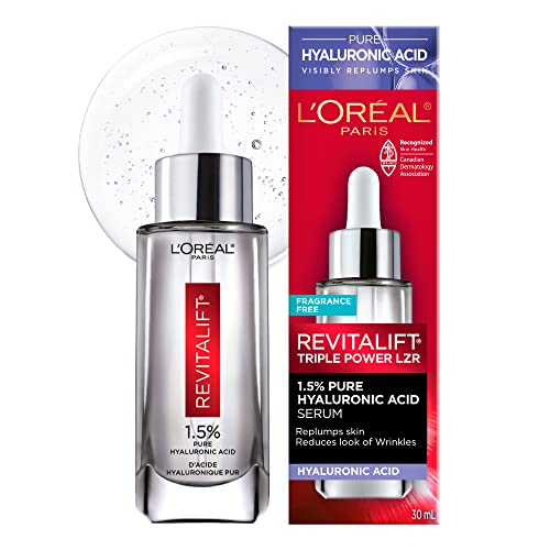 L'Oreal Paris Revitalift 1.5% Pure Hyaluronic Acid Face Serum, Hydrate & Reduce