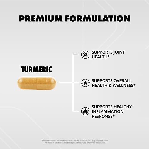 Sculpt Nation Powerful Turmeric Supplement - Turmeric Curcumin with Black Sculpt Nation