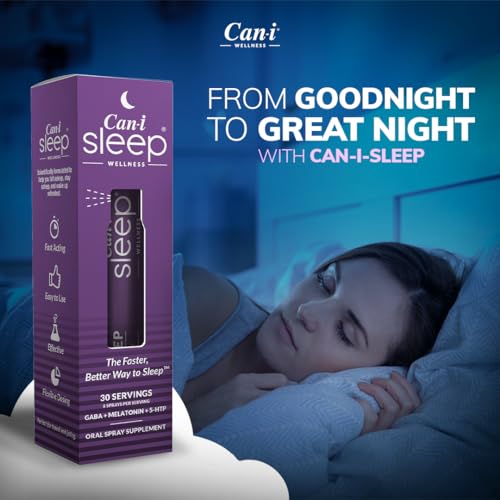 Sleep Fast & Longer - Oral Absorbtion Spray Can I Sleep Natural Sleep Aid with Melatonin Cani Brands Feel Amazing